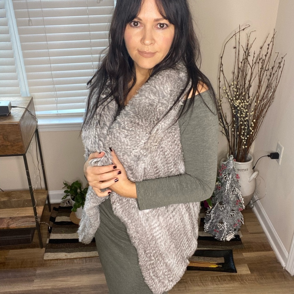 Rabbit Fur Vest by Rudsak